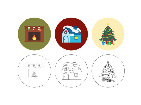 A Designer's Take on the Christmas Tree Fill Outline Bundle