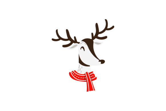 A Festive Reindeer Design for Crafters and Illustrations