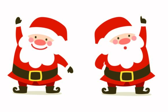 A Festive Santa Vector for Local Brand Graphics