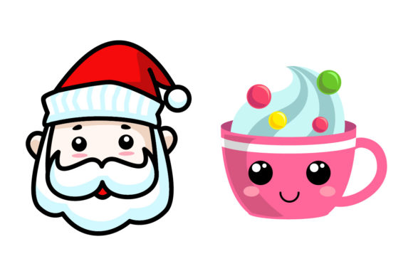 Bundle Kawaii Christmas-04: A Versatile Graphics and Illustrations Asset