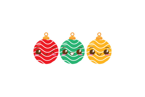 Christmas Ball Graphics: Festive Illustrations for Your Shop