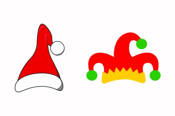 Christmas Cap Clown Party Illustration: A Graphic Asset Review