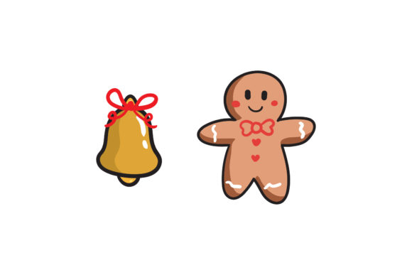 Christmas Cookies and Bell: A Festive Graphics Set