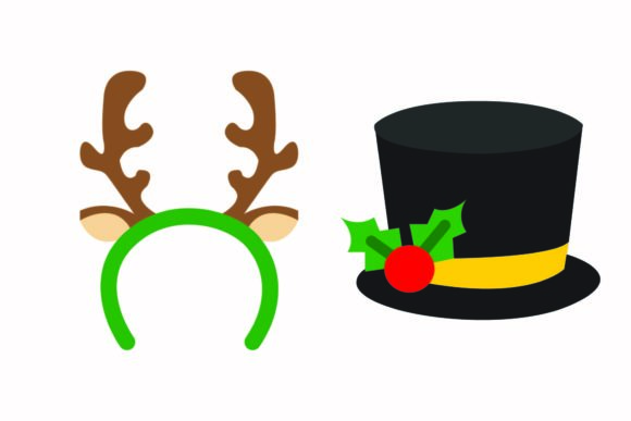 Christmas Headdress Graphics for Festive Illustrations