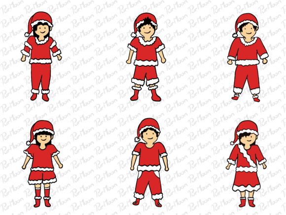 Christmas People: A Versatile Graphic Illustration for Seasonal Branding