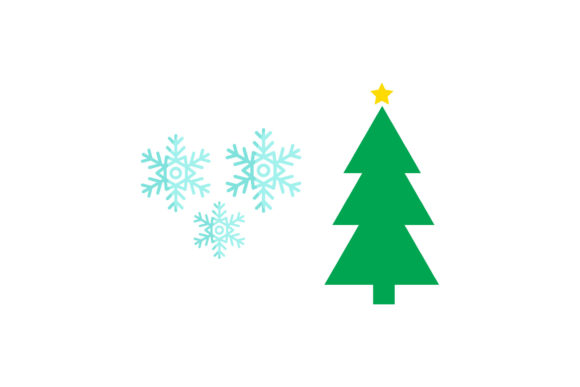 Christmas Tree Snow Set Vector: A Festive Graphics Gem