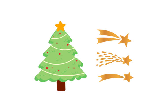 Christmas Tree Stars: A Versatile Graphics and Illustrations Asset