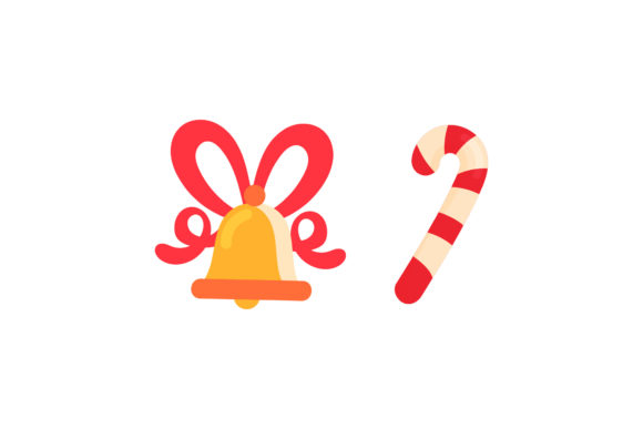 Enhance Your Christmas Content with Bell and Candy Vector Graphics