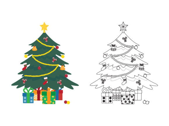 Evaluating the Christmas Tree Fill Outline Icon for Embroidery