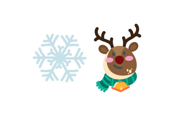 Review: Snow and Reindeer Christmas Vector Icon for Graphics