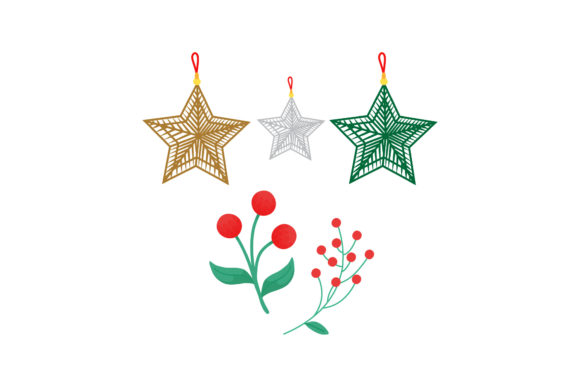 Tree Ornament Set: A Versatile Graphic for Holiday Branding