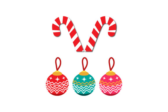 Tree Ornaments Set: Ideal for Christmas Graphics and Illustrations