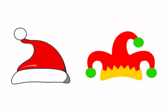 Using Christmas Hat Party Graphics for Editorial Impact